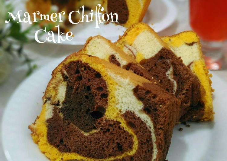 Marmer chiffon cake