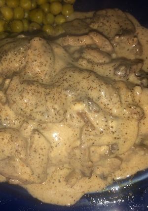 A picture of Mozzarella Portobello Parmesan smothered sirloin steak.