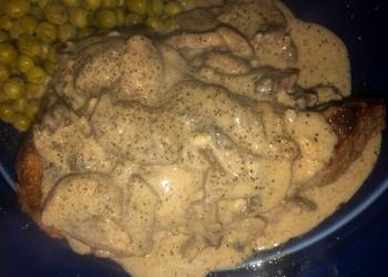 The New Way Serving Recipe Mozzarella Portobello Parmesan smothered sirloin steak Delicious and Healthy