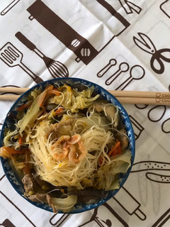 櫻花蝦南瓜炒米粉 的食譜成品照片
