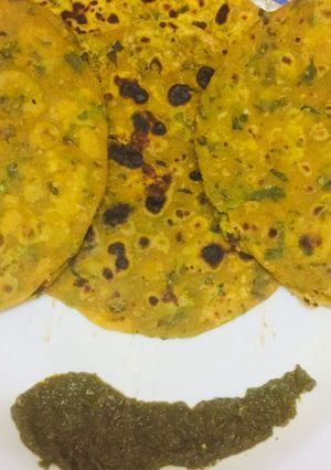 A picture of Methi thepla.