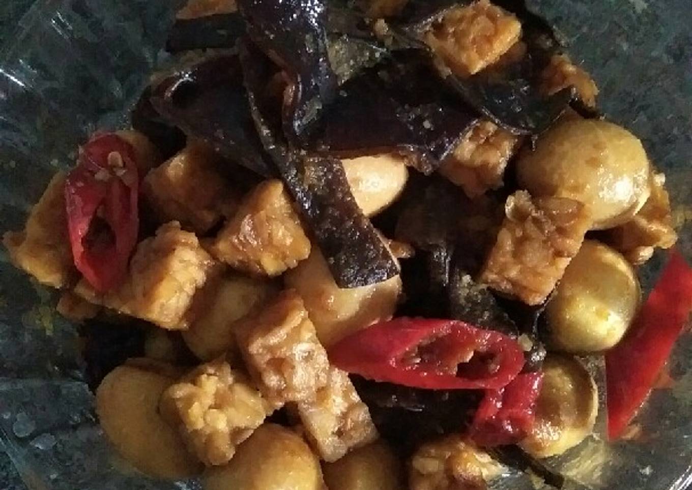 Tumis tempe telur puyuh