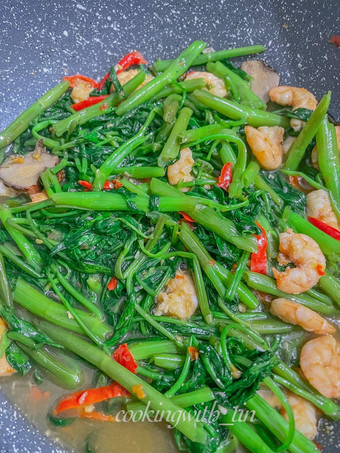 Resep Tumis Kangkung Terasi Udang Anti Gagal