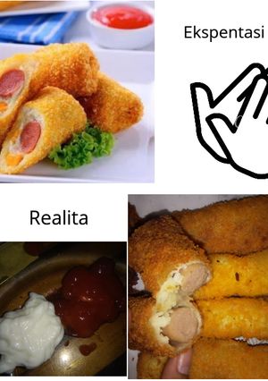 Foto resep 1. Roti Tawar Sosis Keju/ "Bread Cheese Suasage"