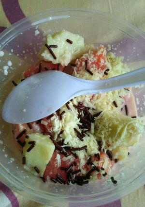 Foto resep Salad buah dadakan ala bumil