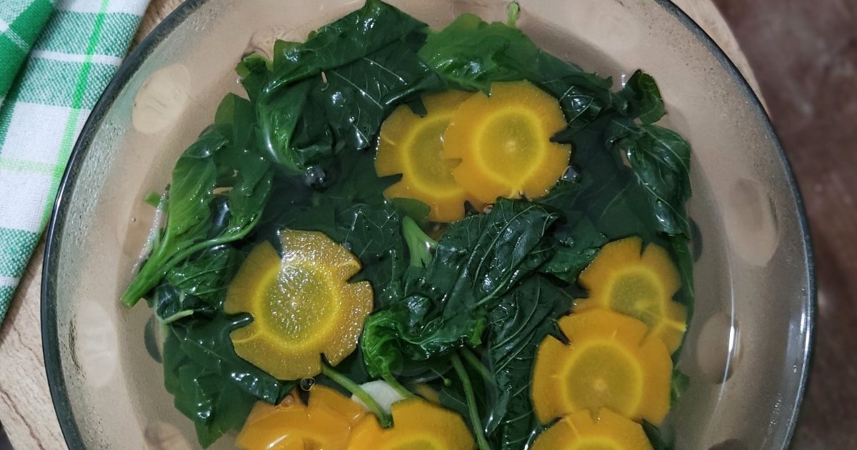 Sayur Bening Bayam Wortel