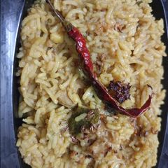 A picture of Leftover kaddu ki sabzi moong dal khichdi.
