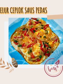 Foto resep Telur ceplok saus pedas