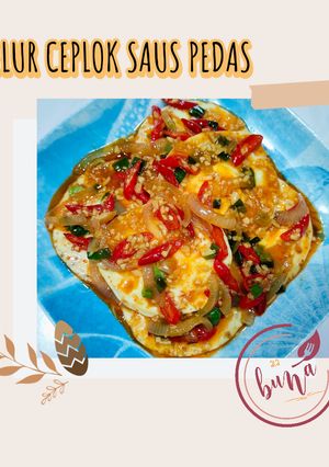 Foto resep Telur ceplok saus pedas