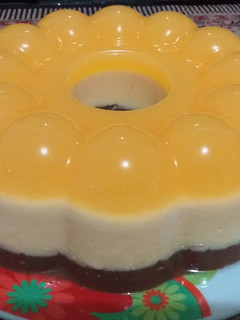 Foto resep Puding Busa Jeruk Coklat