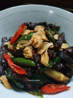 Foto resep Oseng paru pedas manis