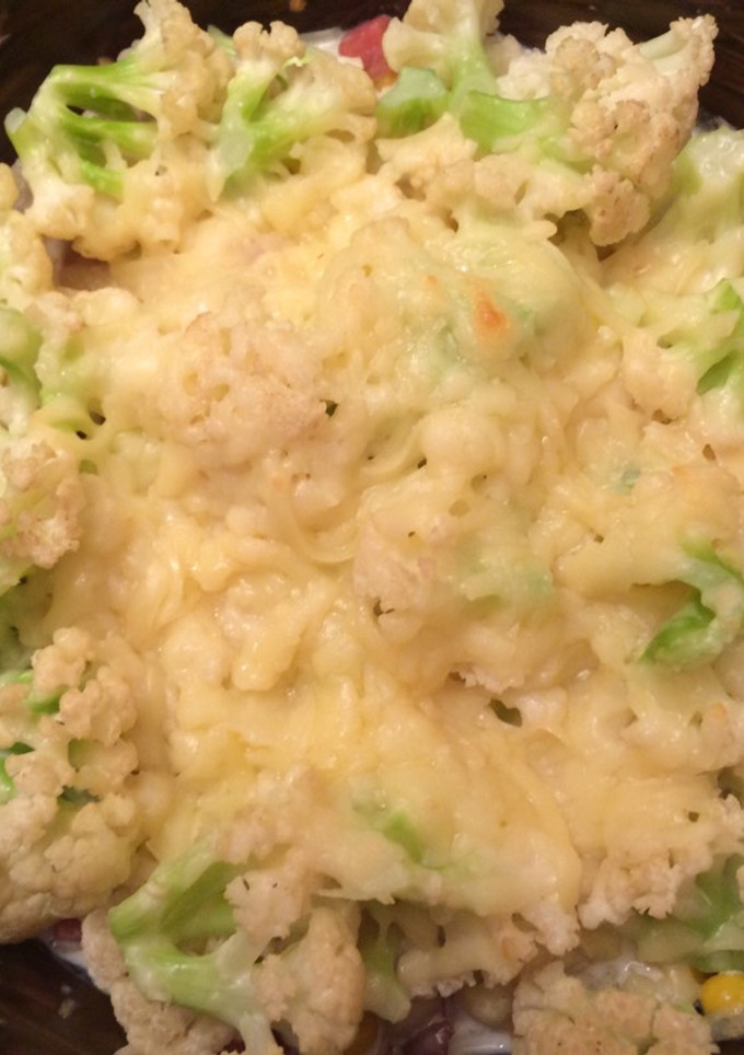 Una foto de Coliflor gratinada al horno