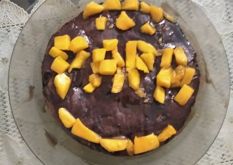 Recipe of Homemade Mango &amp; Chocolate Cake