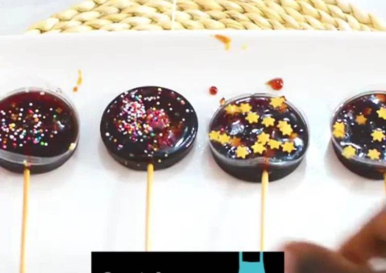 Steps to Prepare Super Quick Zobo Lollipop Sweets