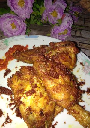 Foto resep Ayam ungkep bumbu kuning