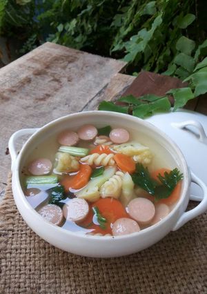 Foto resep Sop sayur dan sosis (PR_sayur bening)