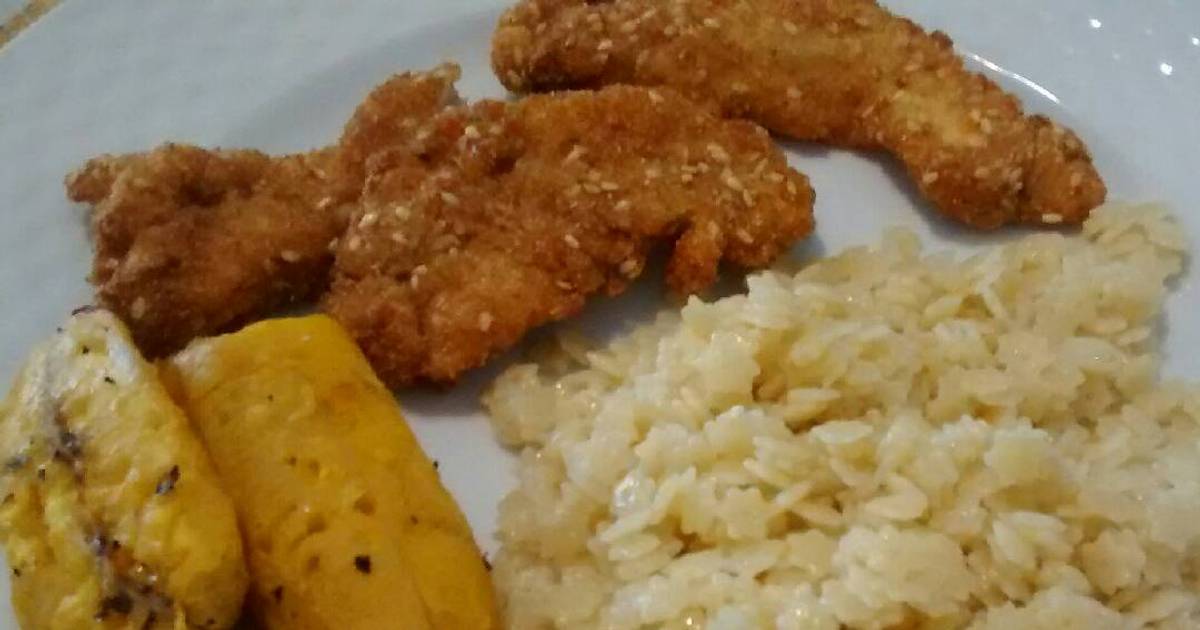 Pollo empanizado frito Receta de Betsabé Irene Valor Cásseres- Cookpad