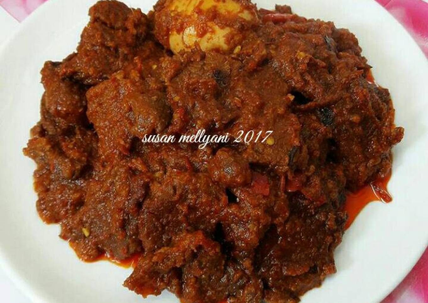 Rendang daging sapi