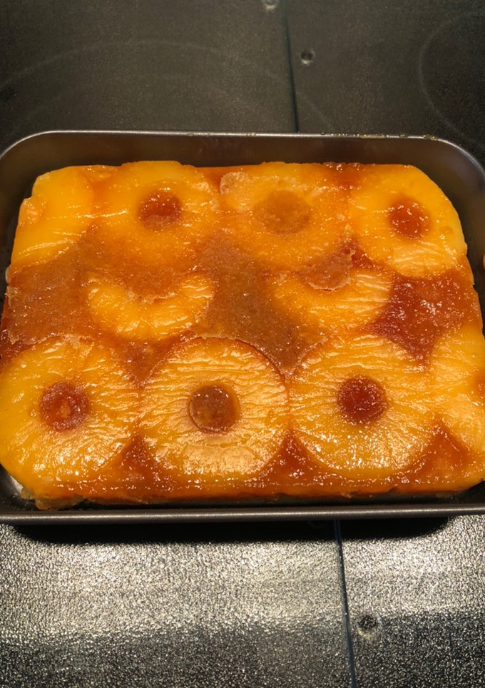 Una foto de Bizcocho de piña al caramelo