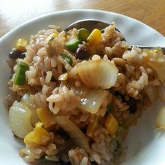 A picture of BBQ Jalapeno Stir Fried Rice (Vegetarian).
