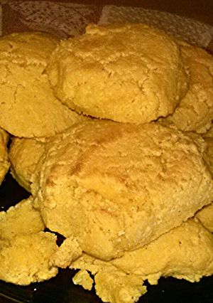A picture of Great Granny's Corn Pone.