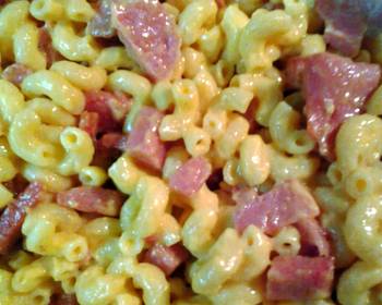 Unique Recipe spam and mac and cheese Yummy