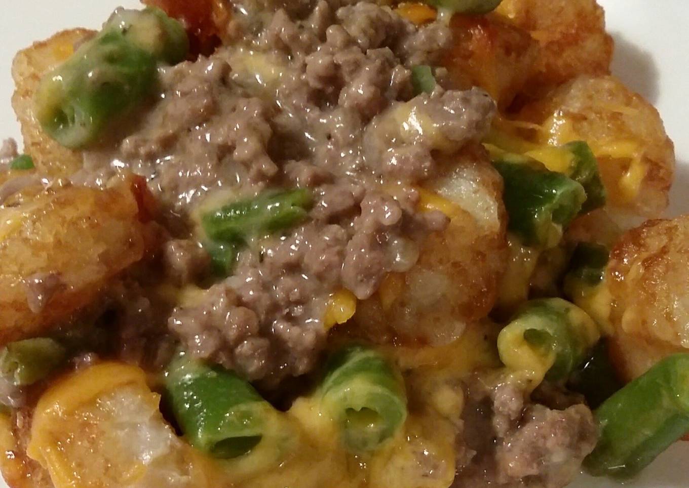 Burger Tater Tot Casserole