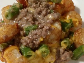 Hamburger tater tot cassarole