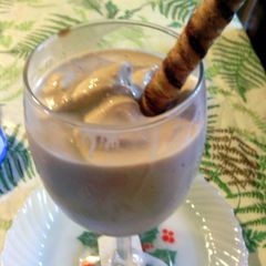 A picture of Sunshine 's creamy coffee freeze.