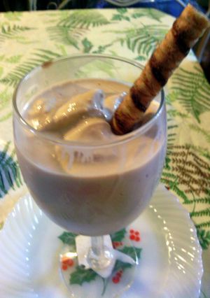 A picture of Sunshine 's creamy coffee freeze.