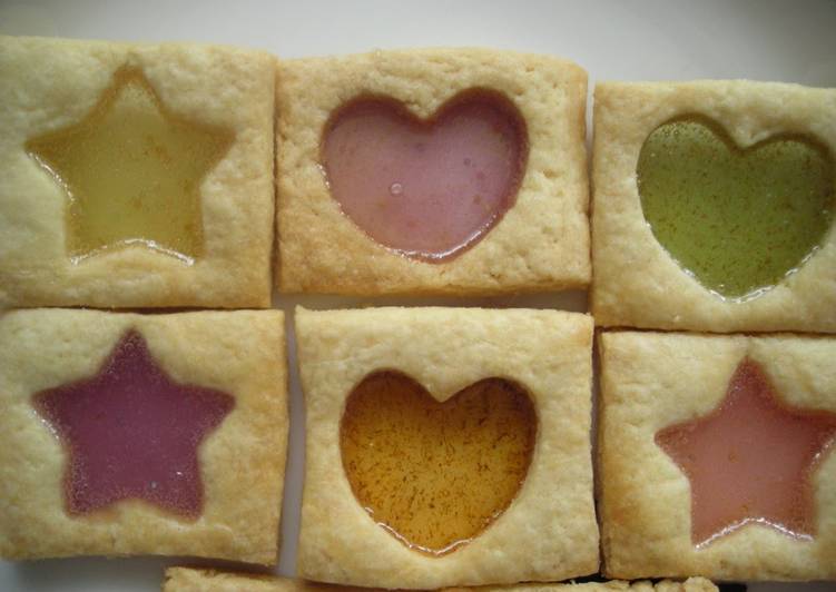 Stained Glass Cookies with Store-bought Candies