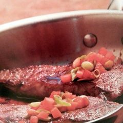 A picture of Steak Diane.