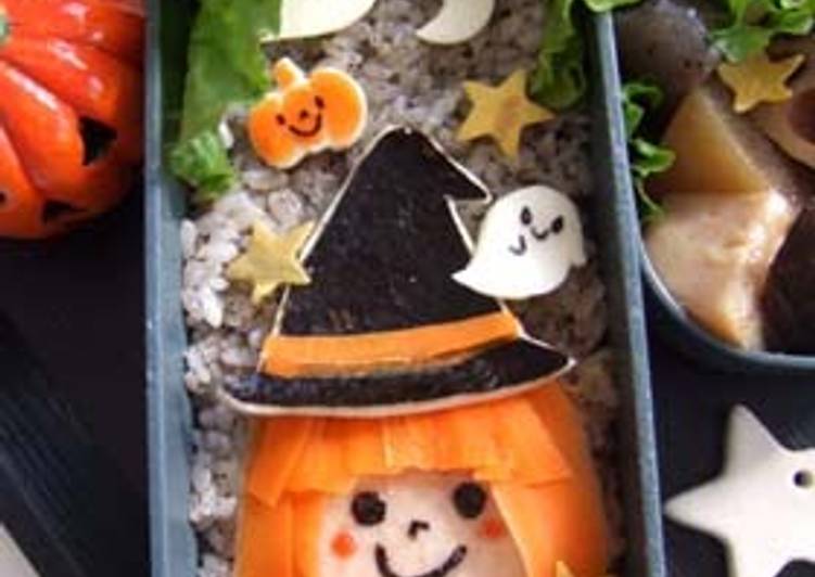 Steps to Make Award-winning Witch Bento for Halloween