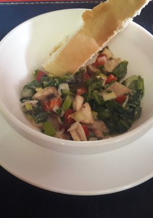 Una foto de Ceviche de champiñones al estilo yubi