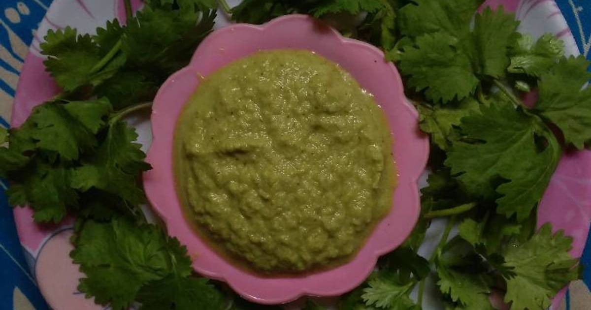 Coriander leaves Chutney Recipe by Rajeshwari Bhat Cookpad