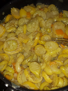 A picture of Squash and Onions.