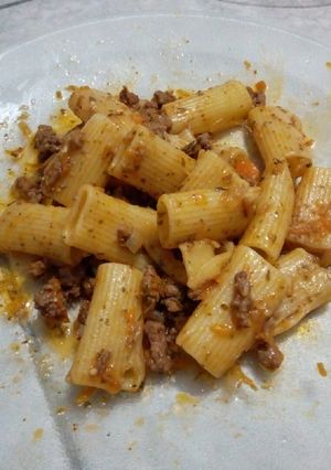 Una foto de Mostacholes con carne