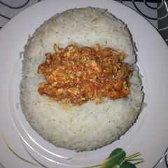 A picture of Buttered Rice with Egg Sauce.