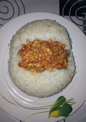A picture of Buttered Rice with Egg Sauce.