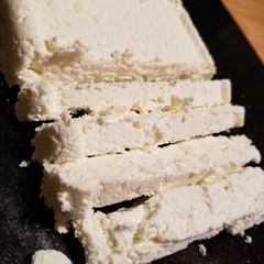 A picture of Firm homemade paneer.