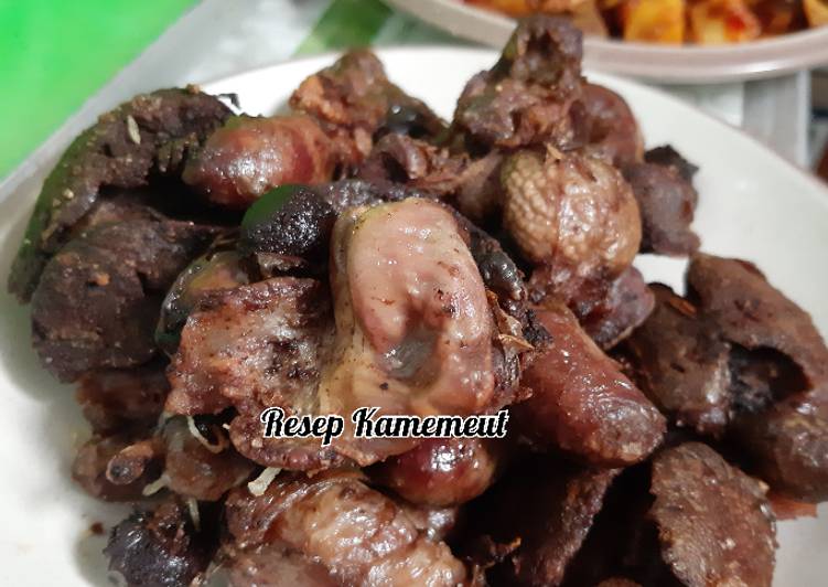 Goreng Ati ampela bumbu rumah makan