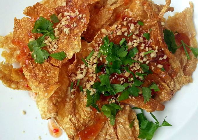 Step-by-Step Guide to Make Any-night-of-the-week Crispy Fried Bean Curd Vegan Appetizer In A Minute