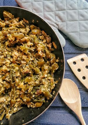Foto di Pasticcio di zucchine metro peperoni e uova