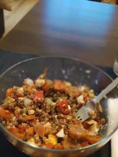 Una foto de Ensalada de lentejas