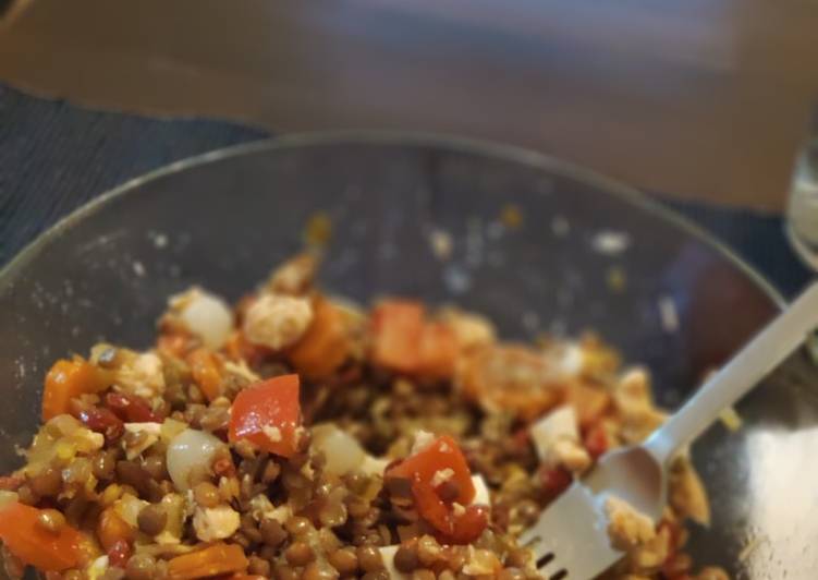 Ensalada de lentejas