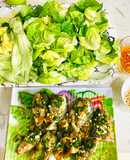 Cá nướng mỡ hành cuốn bánh tráng :)
