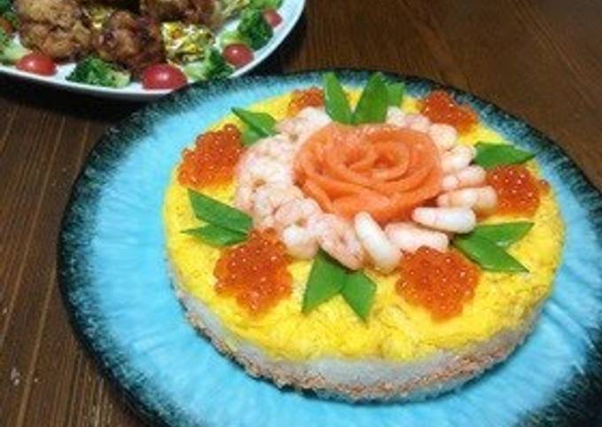 Step-by-Step Guide to Prepare Super Quick Homemade Gorgeous But Simple Sushi Cake