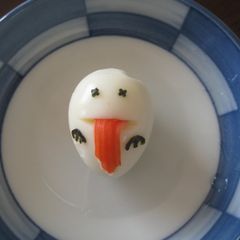 A picture of Easy, Long-Tongued Ghoul Quail Egg for Halloween.