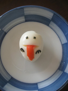A picture of Easy, Long-Tongued Ghoul Quail Egg for Halloween.
