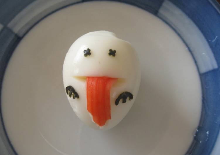 Steps to Make Ultimate Easy, Long-Tongued Ghoul Quail Egg for Halloween
